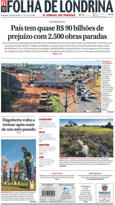 Imagem ilustrativa da imagem Capa 17/07/2019