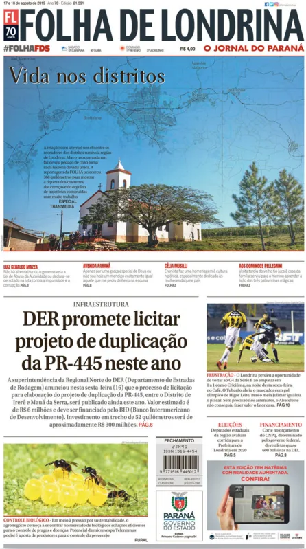 Imagem ilustrativa da imagem Capa 17/08/2019