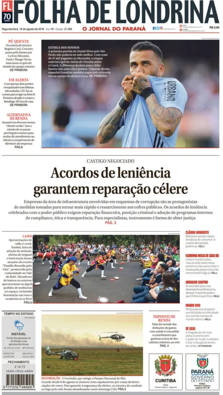 Imagem ilustrativa da imagem Capa 19/08/2019