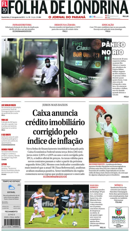 Imagem ilustrativa da imagem Capa 21/08/2019