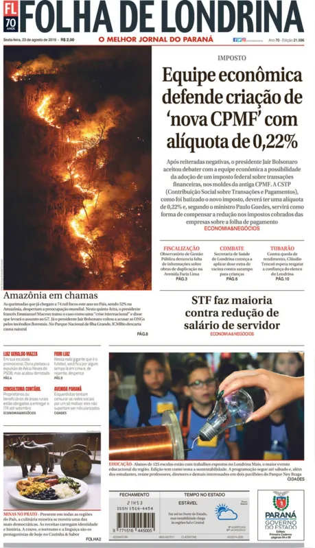 Imagem ilustrativa da imagem Capa 23/08/2019