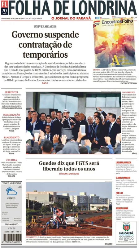 Imagem ilustrativa da imagem Capa 24/07/2019