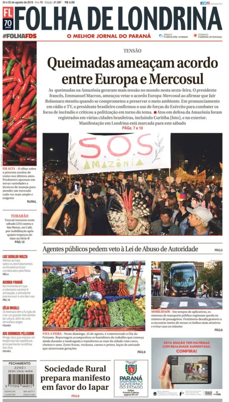 Imagem ilustrativa da imagem Capa 24/08/2019