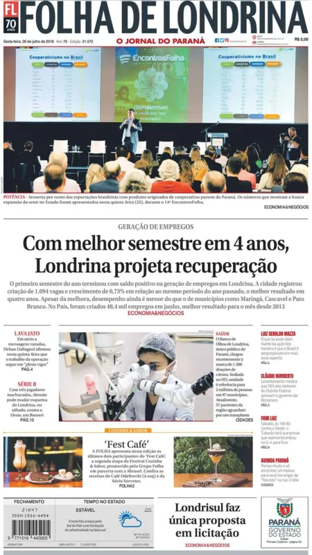 Imagem ilustrativa da imagem Capa 26/07/2019