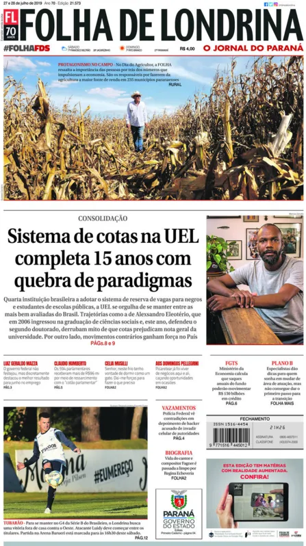 Imagem ilustrativa da imagem Capa 27/07/2019