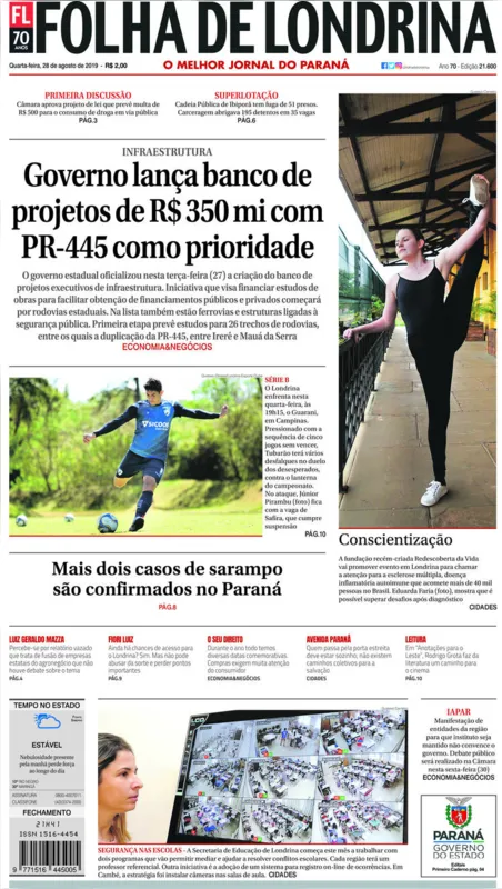 Imagem ilustrativa da imagem Capa 28/08/2019
