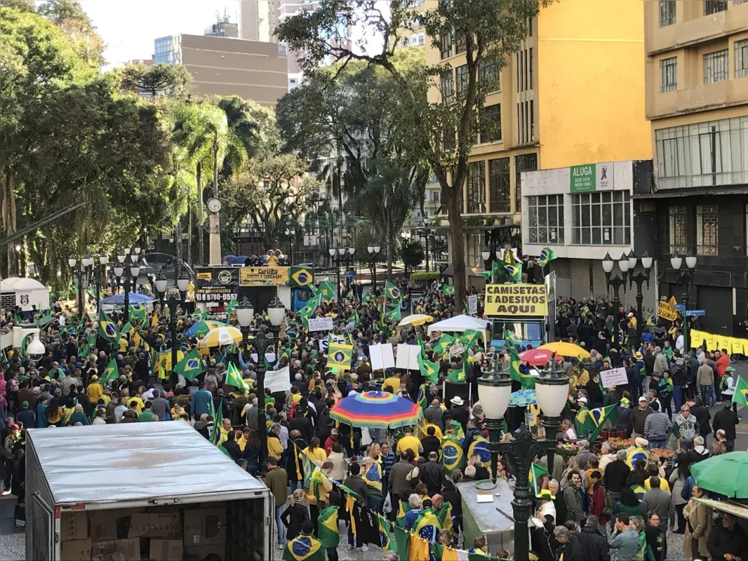 Curitiba foi uma das cidades paranaenses que receberam o protesto contra a Lei do Abuso de Autoridade