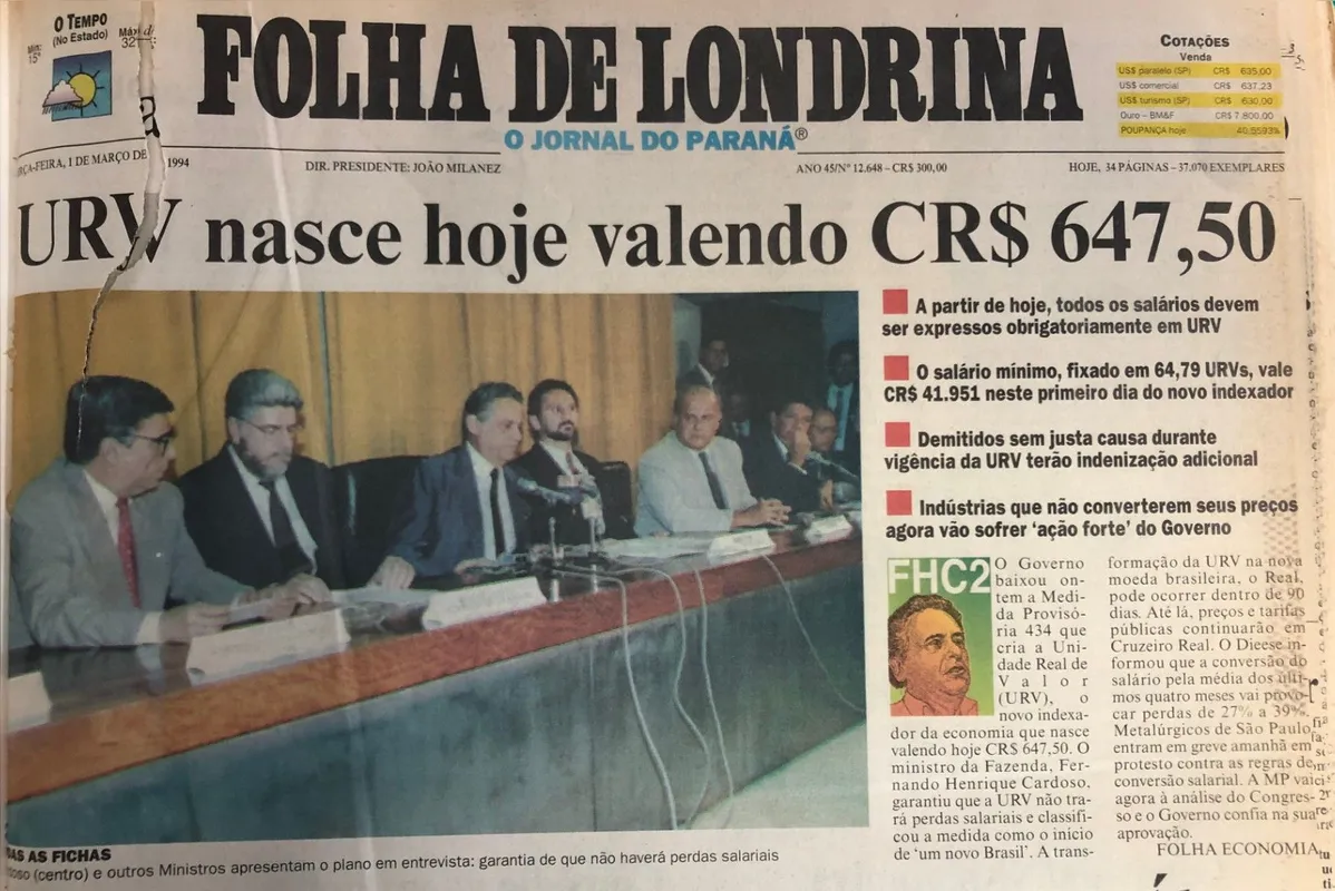 Imagem ilustrativa da imagem É REAL: 25 anos da moeda que derrotou a inflação