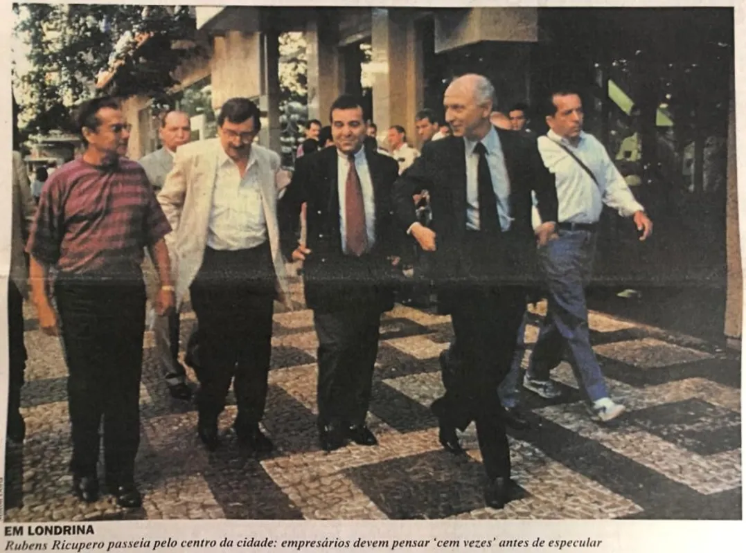 Rubens Ricupero em Londrina (1994) Arquivo FL