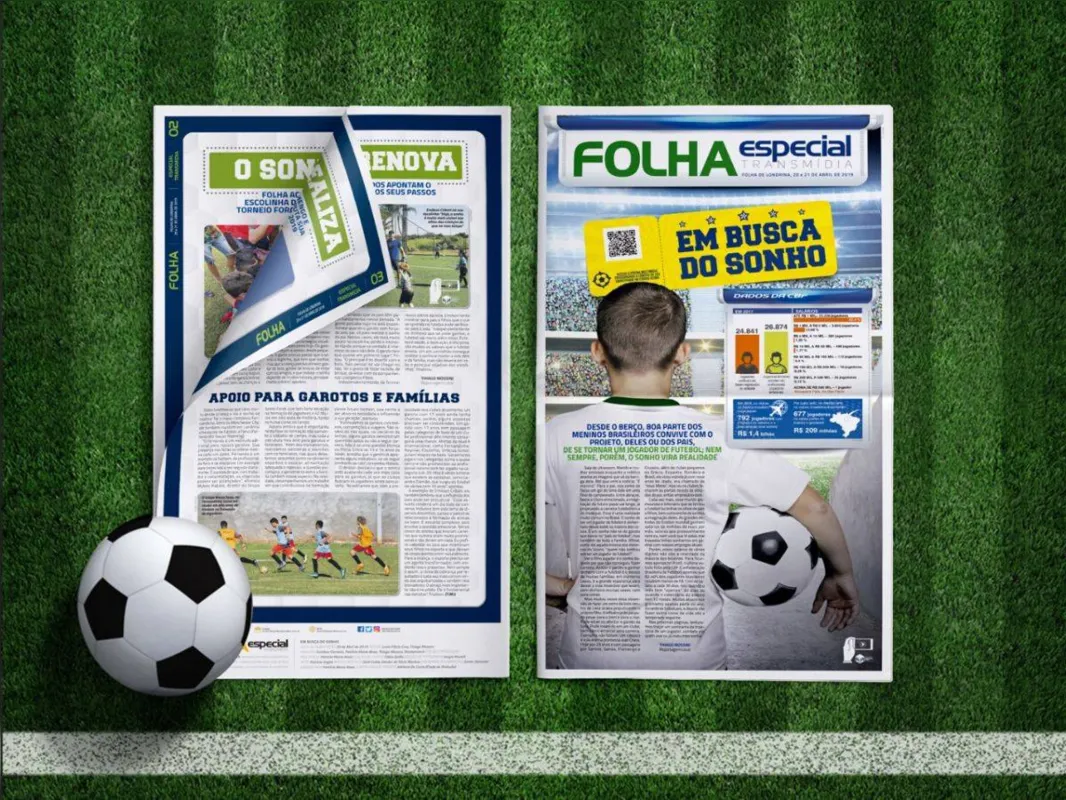 Imagem ilustrativa da imagem Em busca do sonho chamado futebol