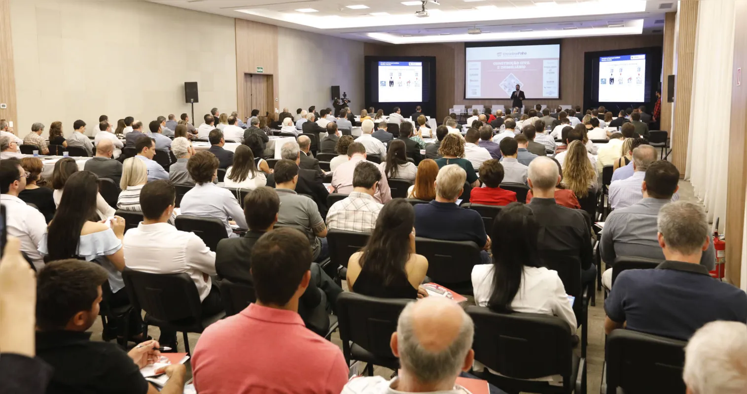 O evento promovido pelo Grupo Folha de Comunicação discute assuntos relativos ao desenvolvimento regional; na última edição, em março, o tema abordado foi a construção civil