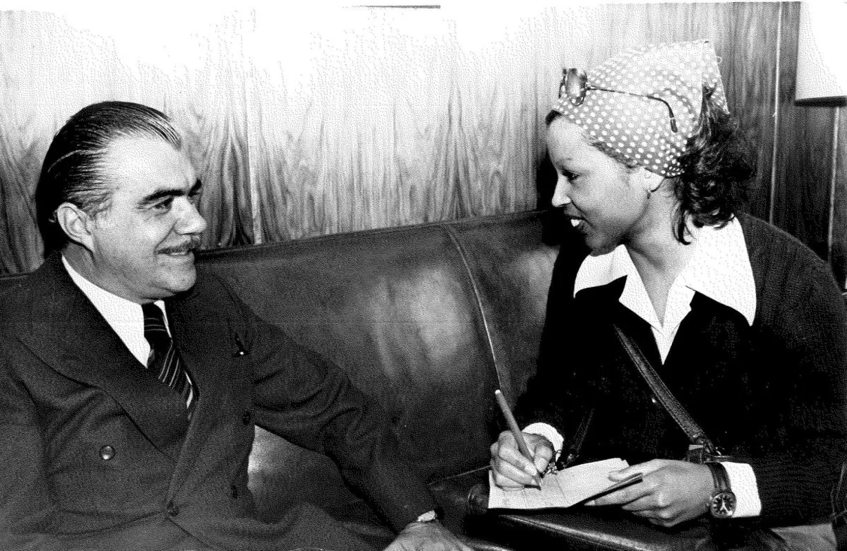 O senador maranhense José Sarney esteve em Londrina a convite da Cia. Cacique de Café Solúvel
