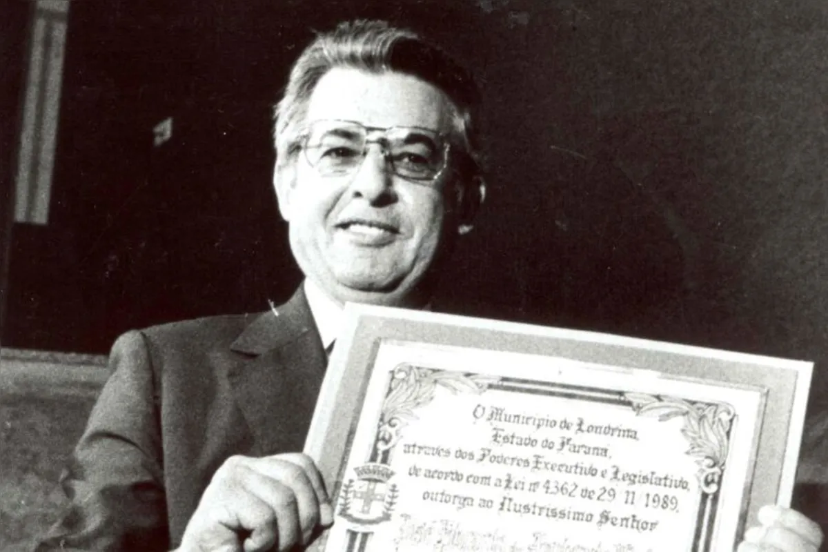 José Eduardo de Andrade Vieira, cidadão honorário de Londrina - 1 jun 1990