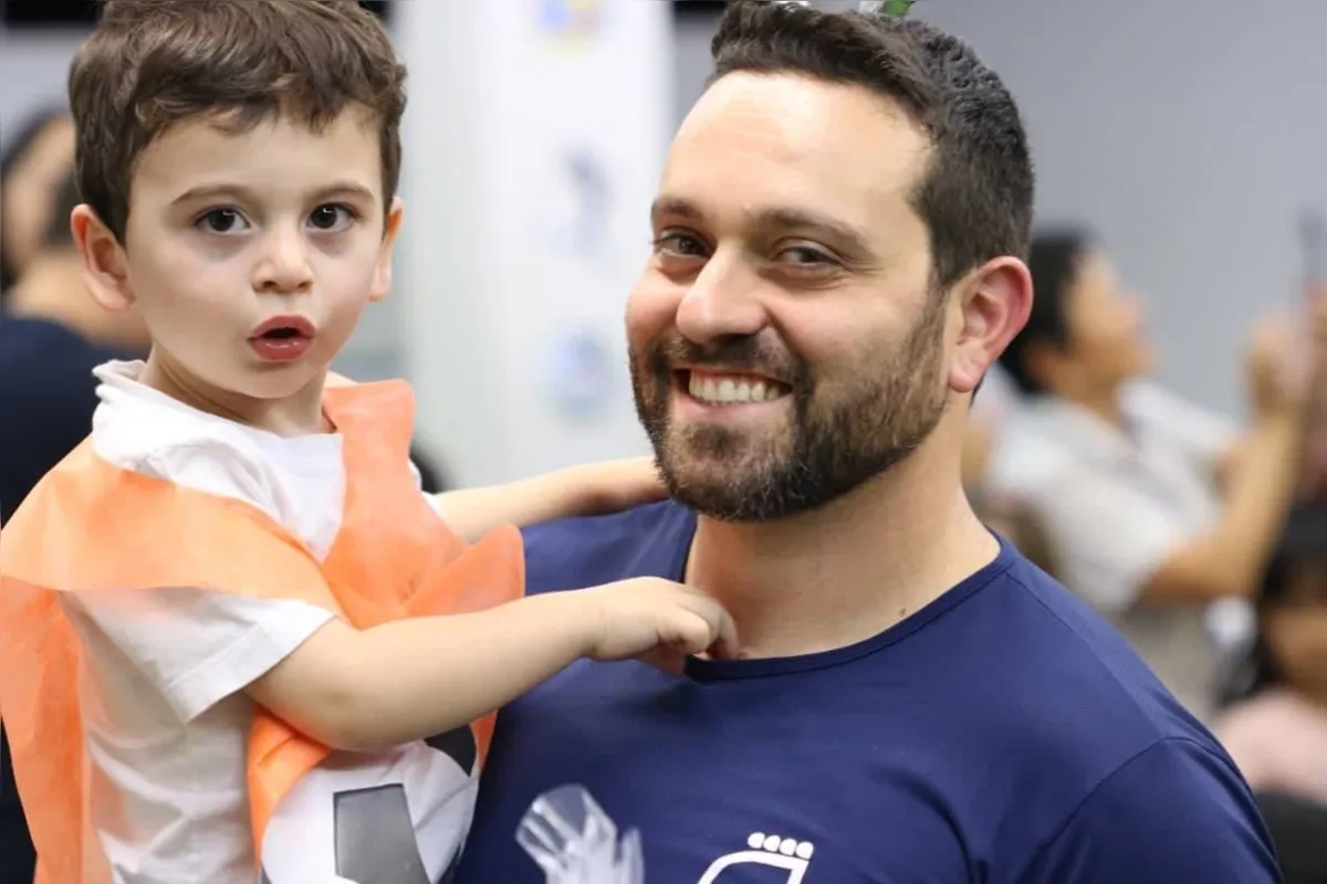Enzo Giufrida e seu pai André Giufrida