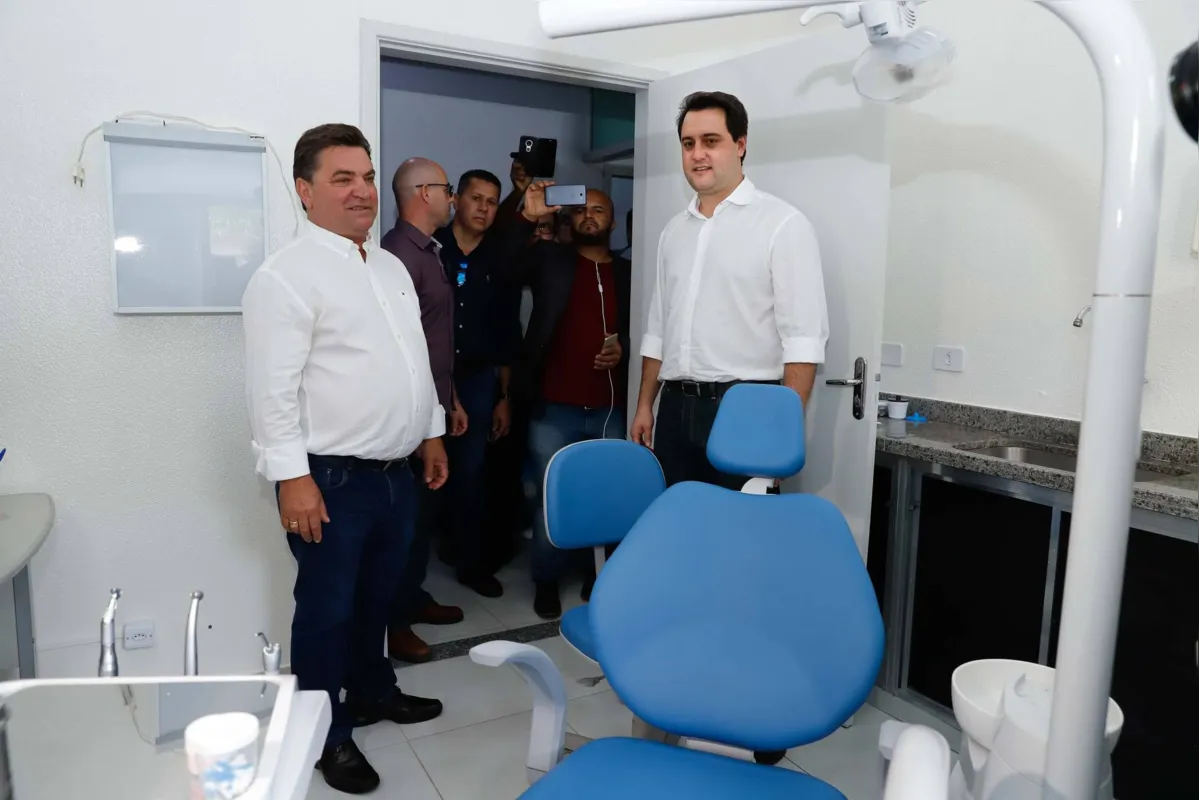 O governador Ratinho Junior participou da entrega de complexo de saúde em Arapongas