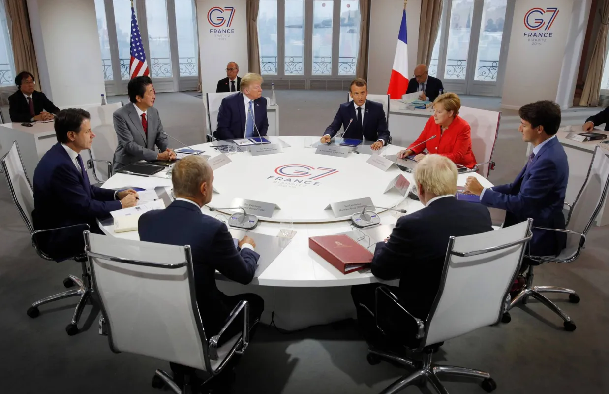 Imagem ilustrativa da imagem Trump esfria esperanças sobre o comércio na cúpula do G7