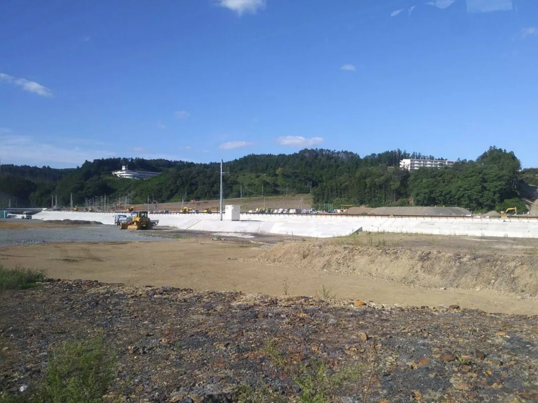 Trabalho de reconstrução na costa leste do Japão