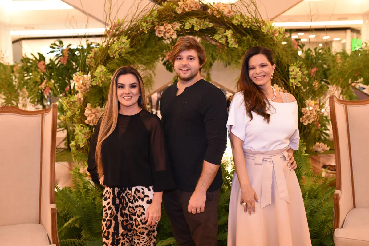 Lia Jacomel, da Her! Boutique, Rodolfo Ignatowicz, da Pipe Store, e Ana Paula Bressan, da Heritage Joias