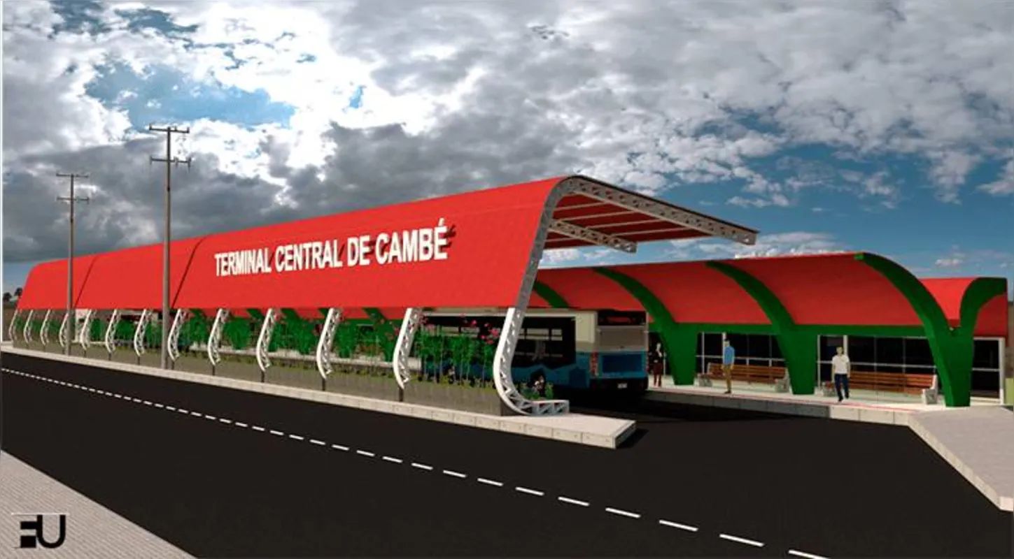 Perspectiva de como ficará terminal de Cambé após obras