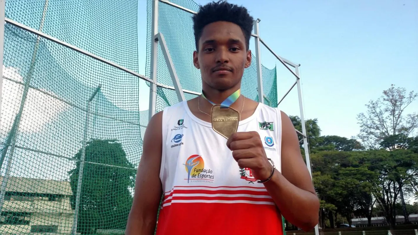 Héber de Lima Santos, 17 anos, conquistou o ouro no lançamento do martelo e garantiu o seu primeiro título nacional com a marca de 60,44 metros.