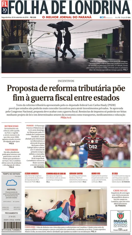 Imagem ilustrativa da imagem Capa 02/09/2019