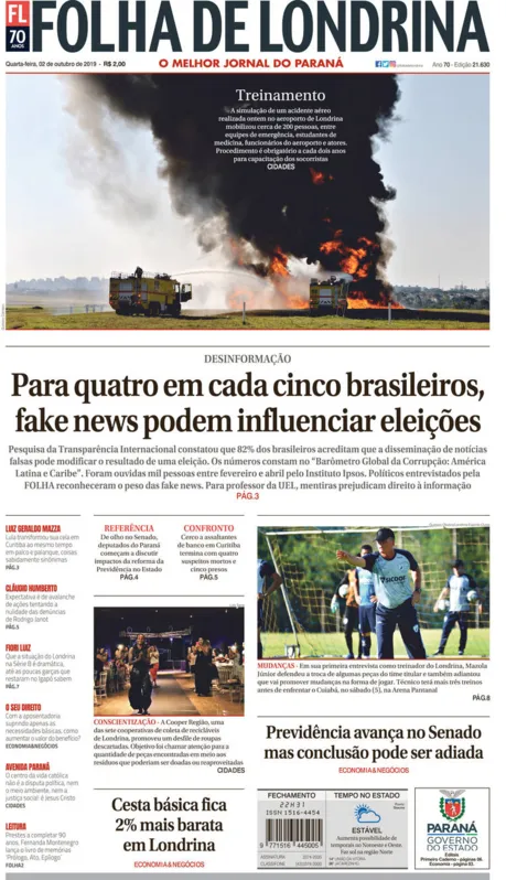 Imagem ilustrativa da imagem Capa 02/10/2019