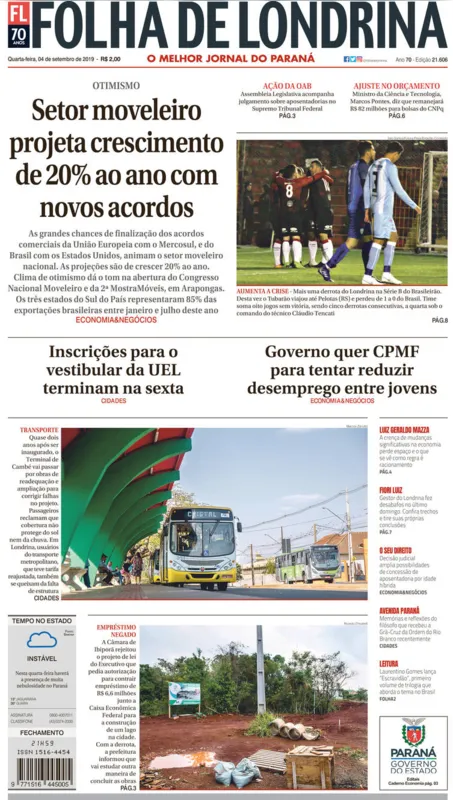 Imagem ilustrativa da imagem Capa 04/09/2019