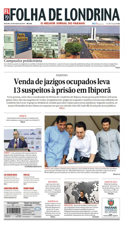 Imagem ilustrativa da imagem Capa 04/10/2019