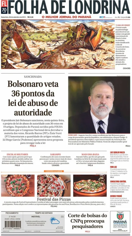 Imagem ilustrativa da imagem Capa 06/09/2019