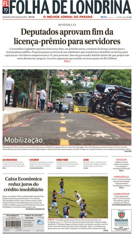 Imagem ilustrativa da imagem Capa 09/10/2019