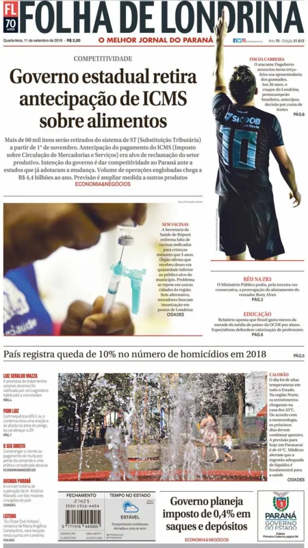 Imagem ilustrativa da imagem Capa 11/09/2019