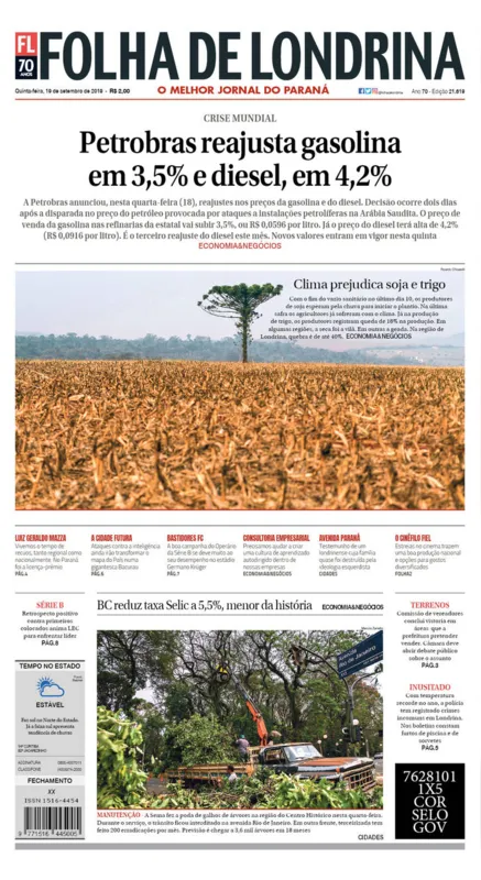 Imagem ilustrativa da imagem Capa 19/09/2019