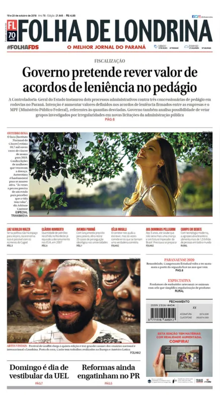 Imagem ilustrativa da imagem Capa 19/10/2019