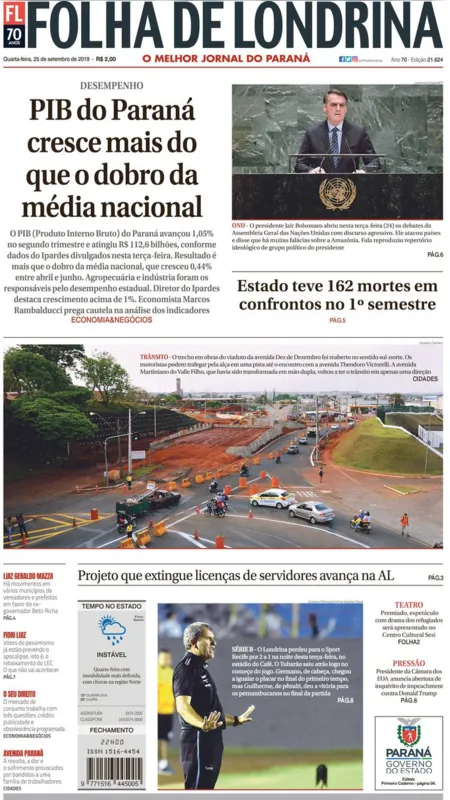 Imagem ilustrativa da imagem Capa 25/09/2019