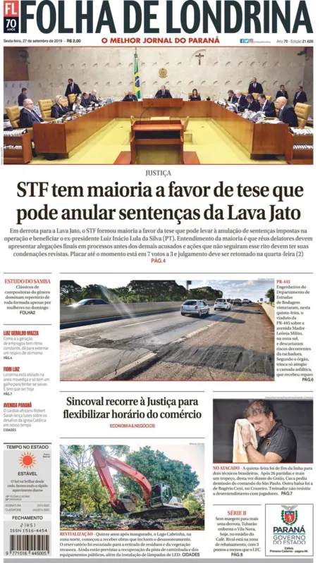 Imagem ilustrativa da imagem Capa 28/09/2019