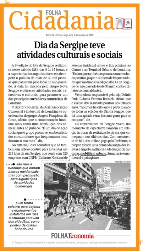 Imagem ilustrativa da imagem Dia da Sergipe teve atividades culturais e sociais