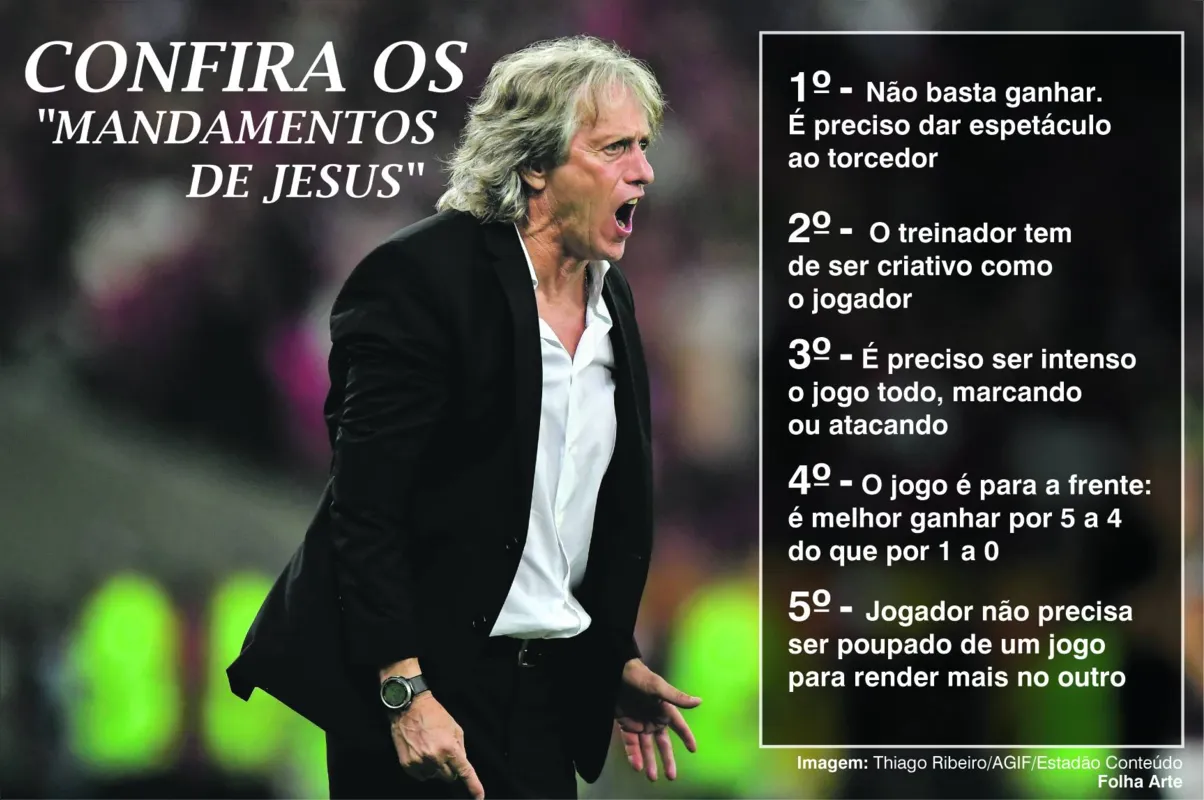 Imagem ilustrativa da imagem Discípulo de Cruyff, Jorge Jesus cria seu carrossel no Flamengo