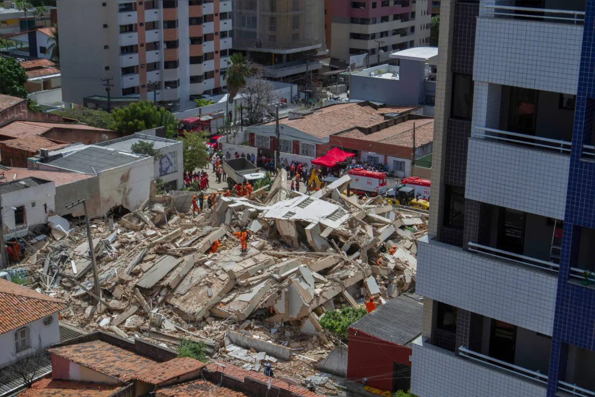 Desastre em bairro nobre da capital cearense deixou ao menos nove feridos