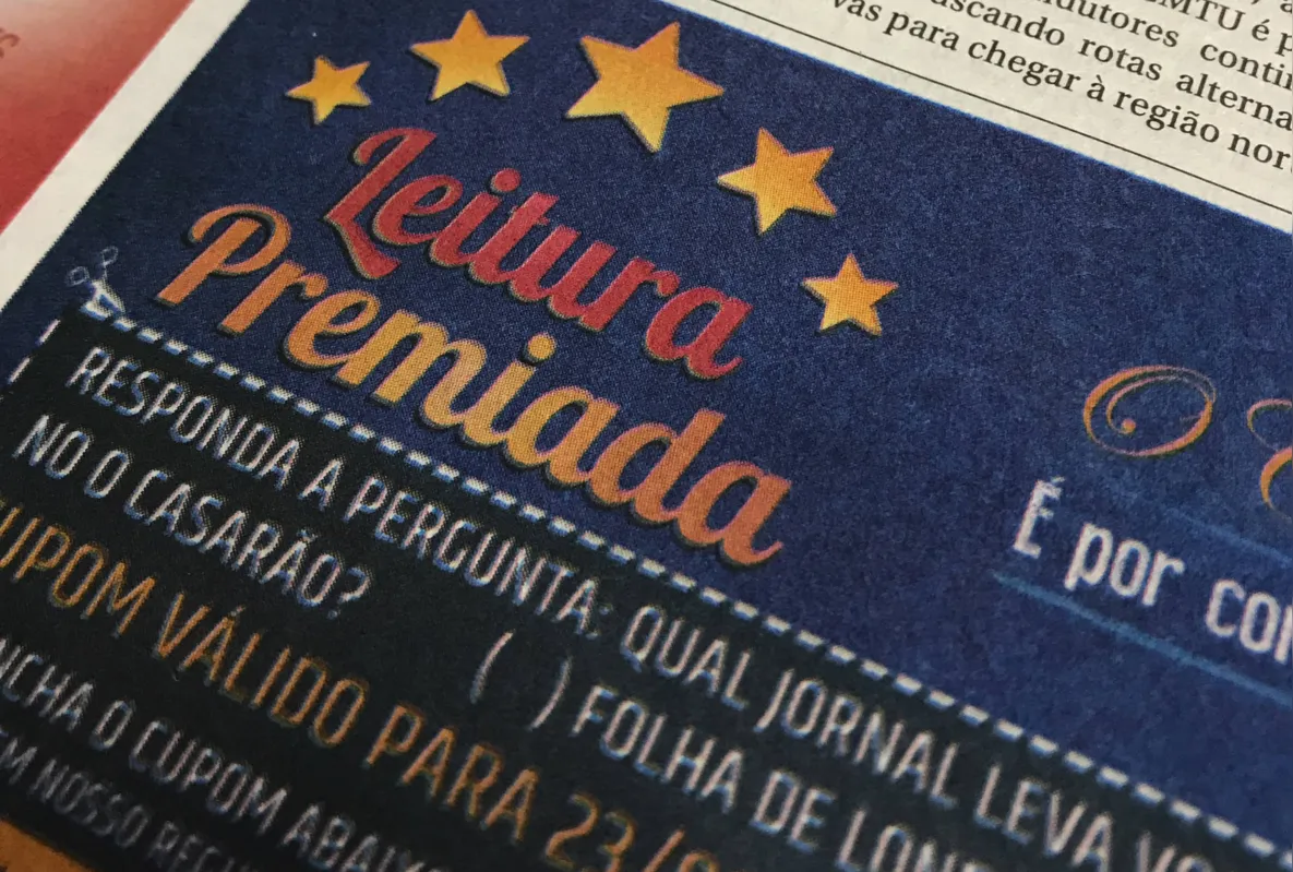 Imagem ilustrativa da imagem FOLHA sorteará 80 jantares na campanha Leitura Premiada