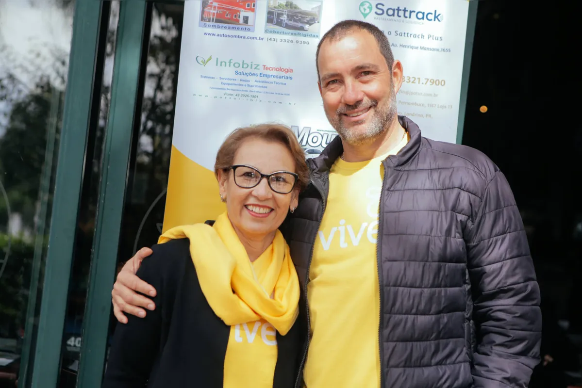 Cidinha Lima e Paulo Bortone, respectivamente presidente e vice da ONG