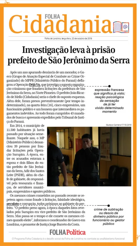 Imagem ilustrativa da imagem Investigação leva a prisão de prefeito de São Jerônimo da Serra