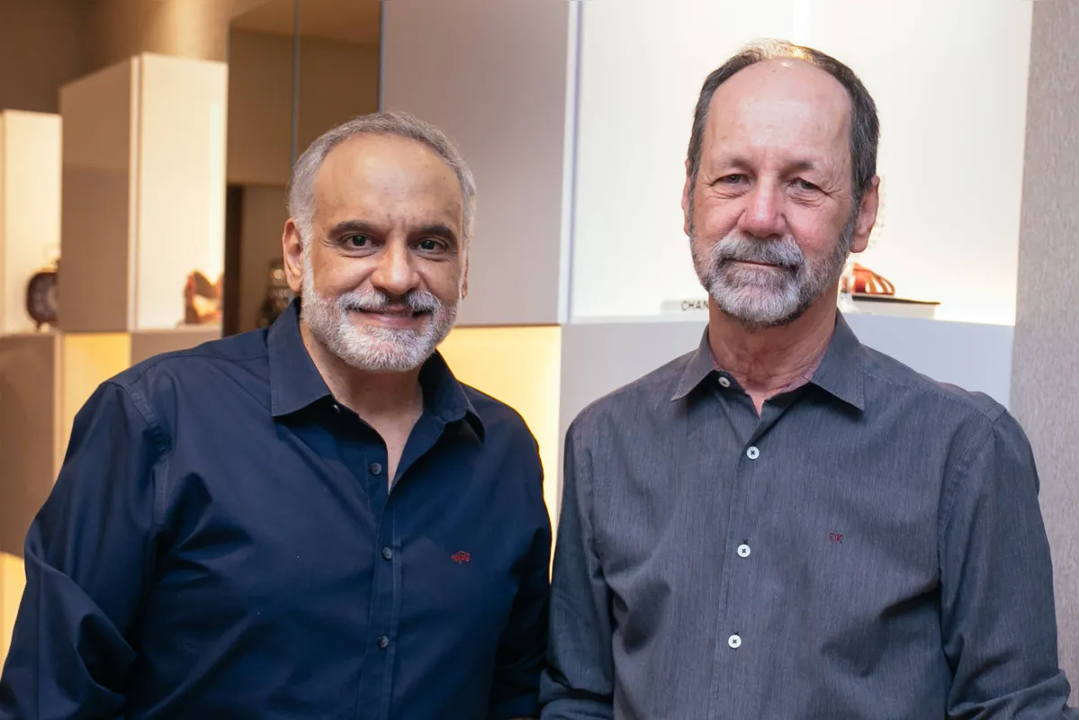 Os arquitetos Marcos Maia e Gilmar Mazari, da Terinn Arquitetura: o escritório assina a ampliação da K.Daher 