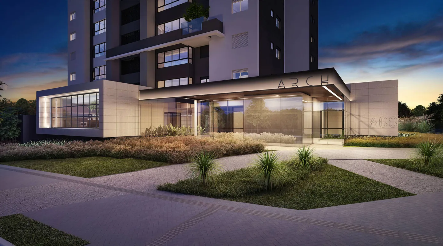 Com 20 pavimentos, o empreendimento traz projeto arquitetônico contemporâneo