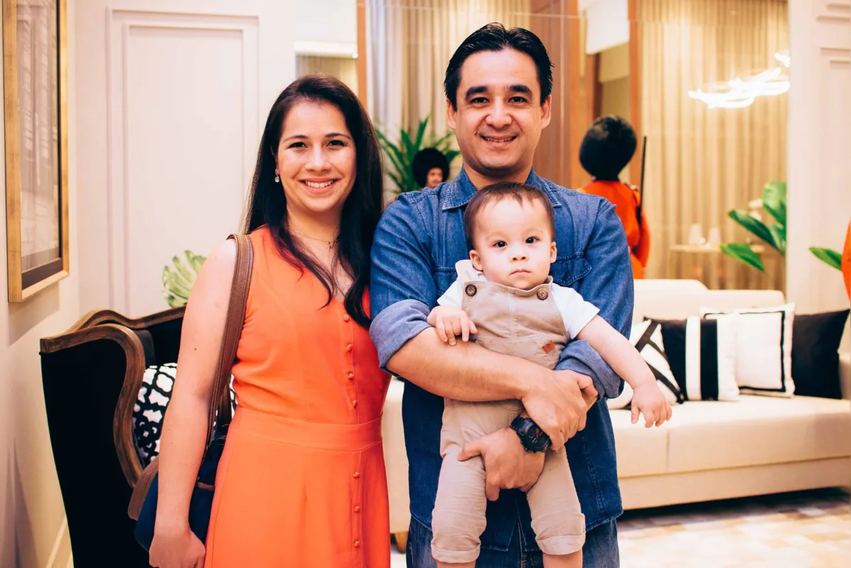 Karina, João Lucas e Márcio Medeiros