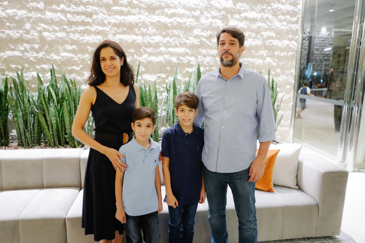 Nadia, Augusto, André e Mauricio Gaeta