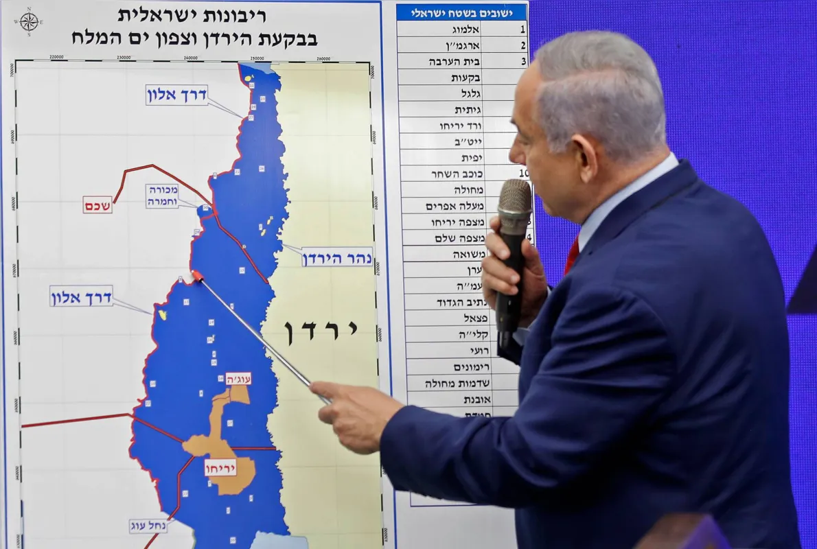  Primeiro-ministro israelense pretende “aplicar a soberania israelense ao vale do rio Jordão e à região ao norte do mar Morto”
