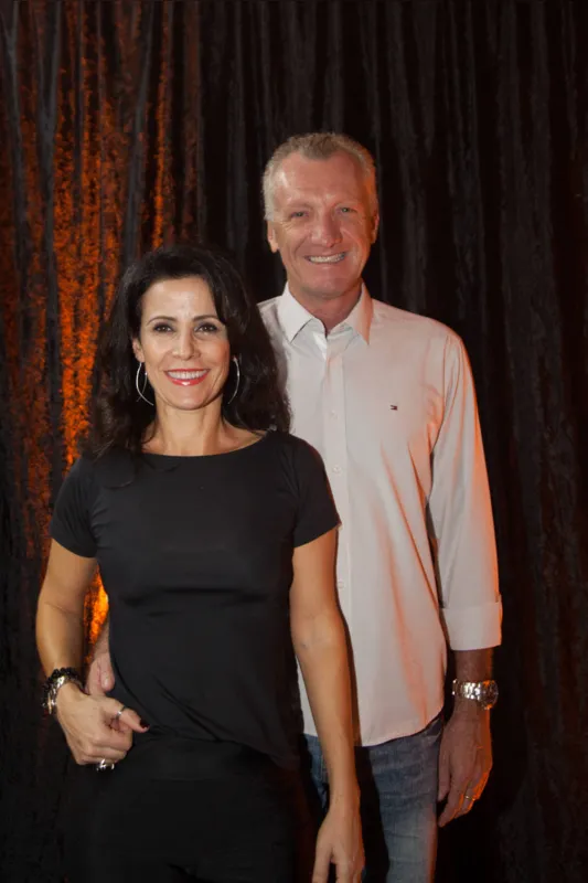 O diretor social Ricardo Laffranchi e Ana Lucia, sua esposa 