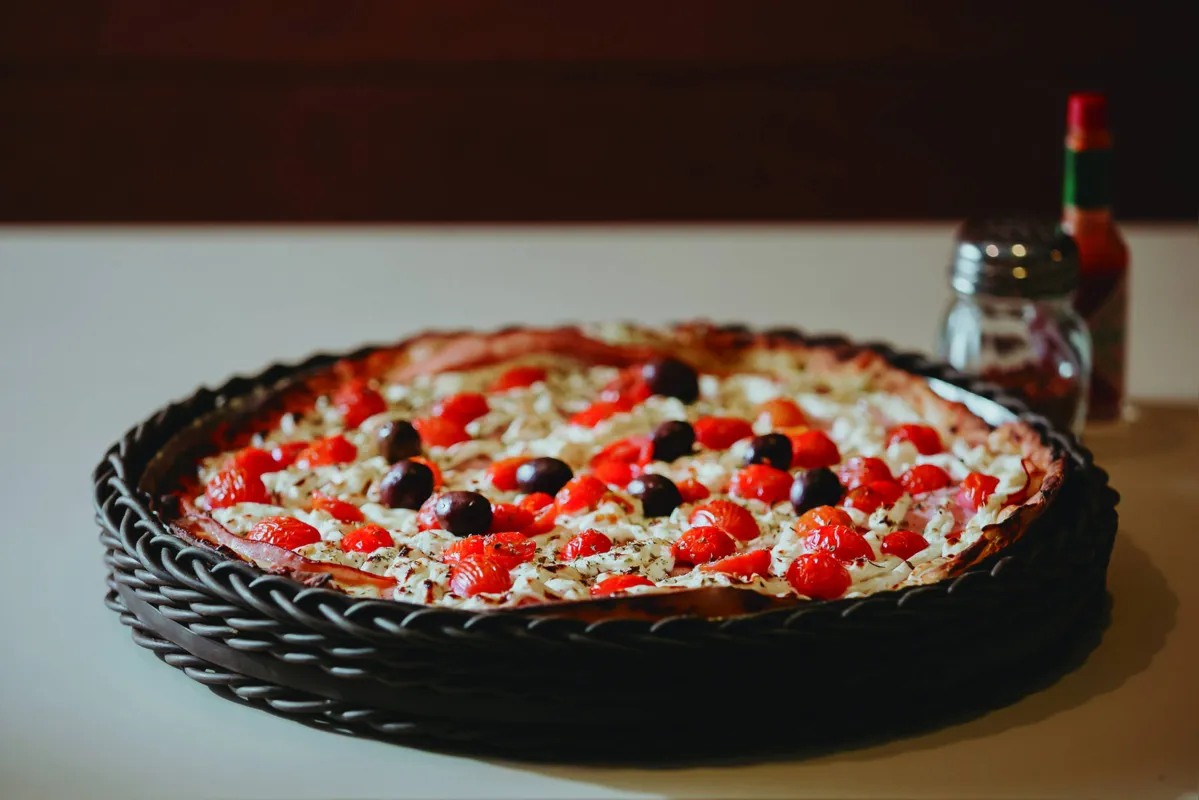 Pizza de Alho Poró e Cream Chesse Philadelphia: ingredientes selecionados e originais são características da Borelluccio