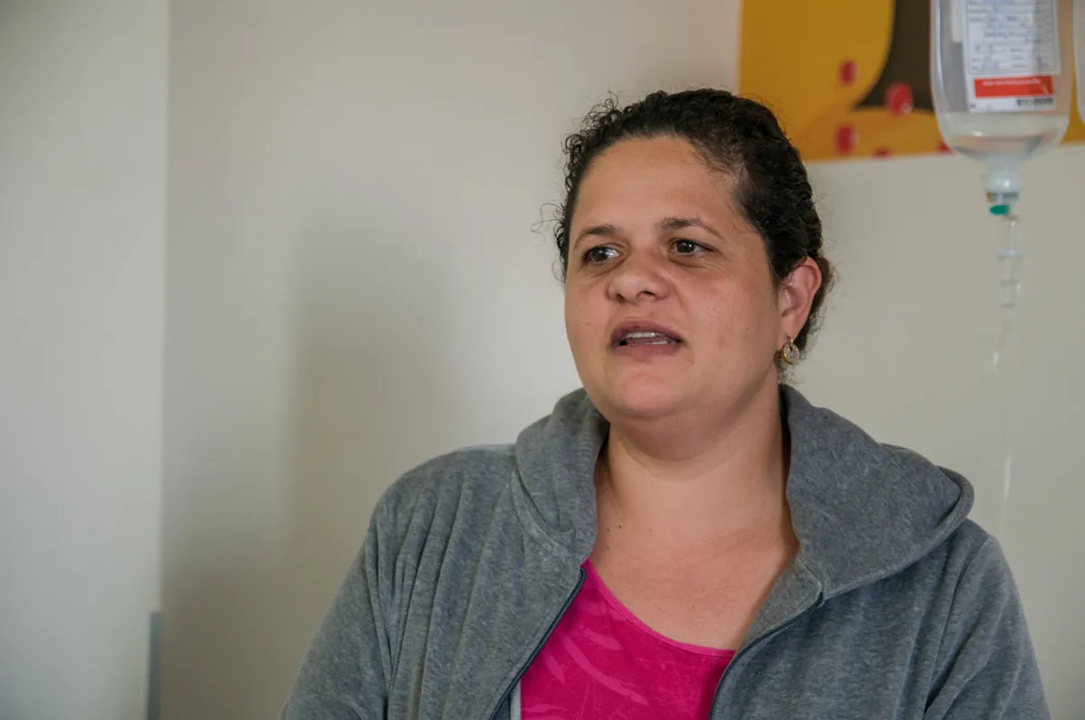 "Nem tudo é um 'mar de flores', mas eles lutam para ser felizes e o aprendizado distrai”, opina Thaisi Masieiro dos Santos,  mãe de um paciente do hospital