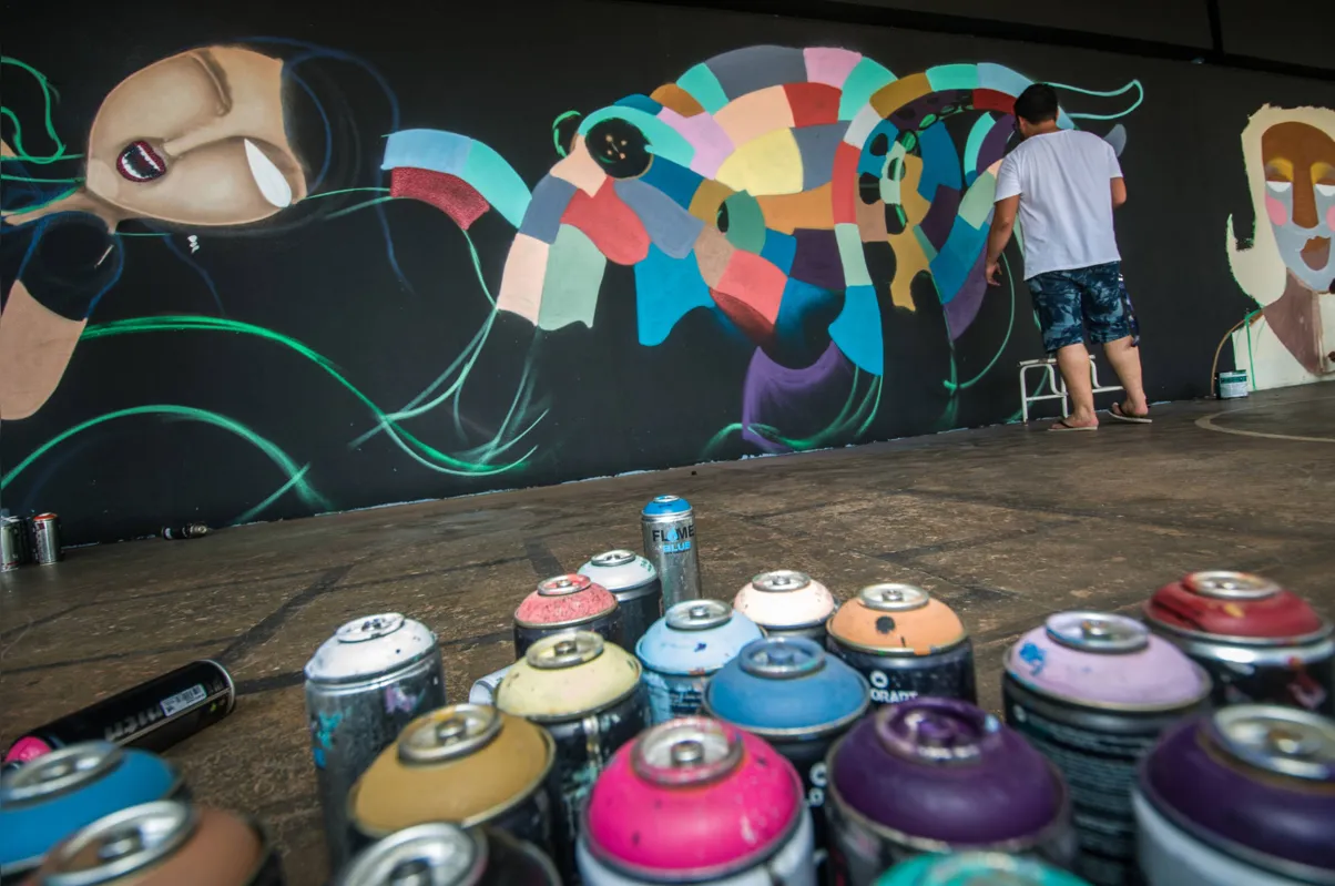 O Centro Cultural Lupércio Luppi ganhou cores e formas  graças ao trabalho do coletivo que reúne vários artistas